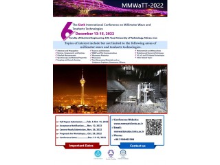 ششمین کنفرانس بین المللی فناوری های امواج میلی متری و تراهرتز (MMWaTT)